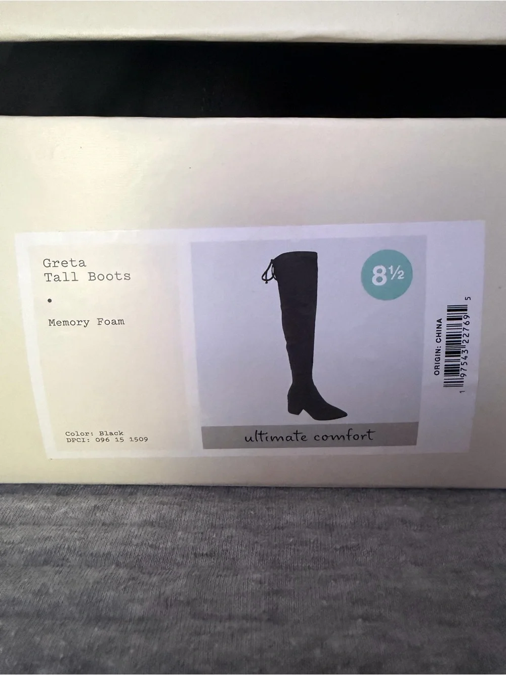 NWOT A New Day Greta Tall Over Knee Boots - 8.5 Black